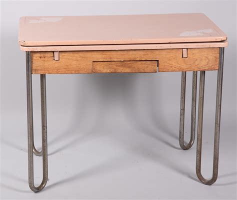 antique tepco steel leaf table with cabinet|Vintage Tepco Table for Sale in Whitesburg, Georgia Classified .